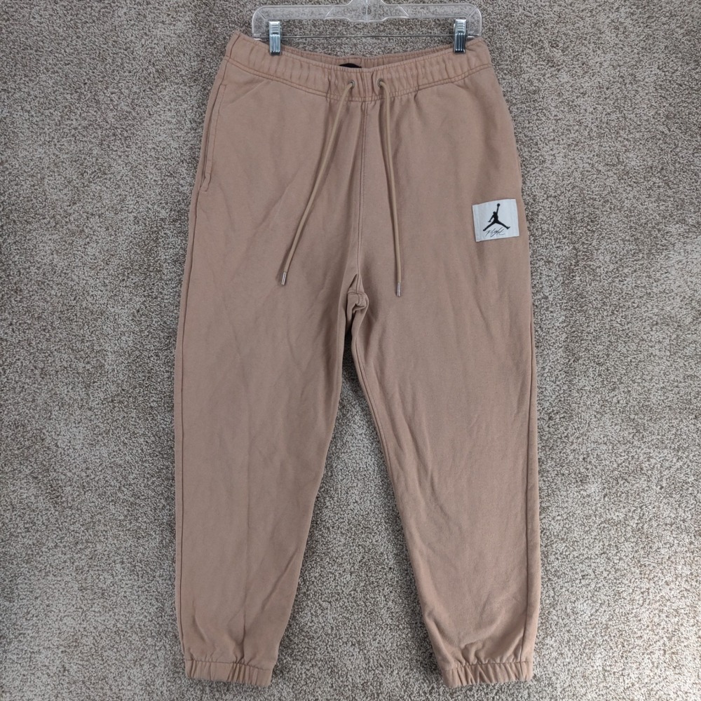 Jordan Pants Mens Large Brown Flight Essentials Statement Fleece Heavyweight
